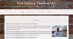 Desktop Screenshot of firstcenturythinking.com