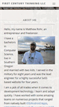 Mobile Screenshot of firstcenturythinking.com